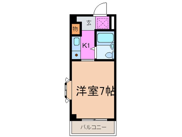 ハーバーヒル大倉山の物件間取画像